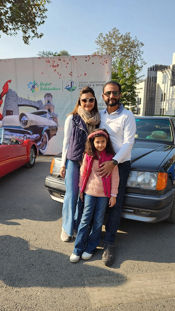 Family with Car