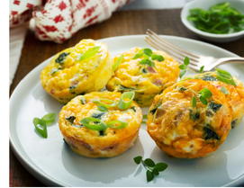 Spinach Cheese Muffins