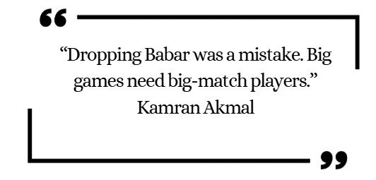 Kamran Akmal to Babar Azam