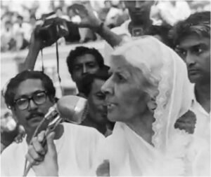 Fatima Jinnah challenging Ayub Khan during Pakistan’s 1965 presidential election.