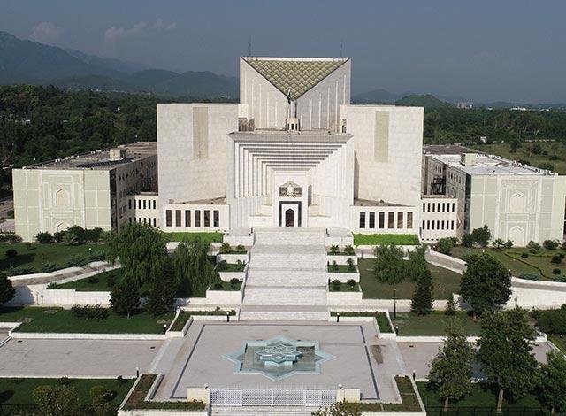 Supreme Court of Pakistan building in Islamabad.
